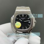 PDF Factory Swiss Replica Patek Philippe Nautilus 5711 Black Dial Stainless Steel Watch 